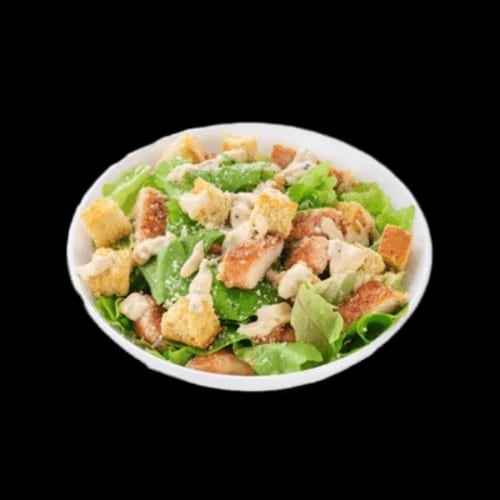 Caesar with Chicken Salad.