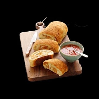 Mozzarella, Mushroom, Spinach, Ricotta Stromboli